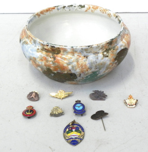 Lot 141 - Mixed Group vintage inc 1930s Fowler Australian Pottery Bowl (some Pai