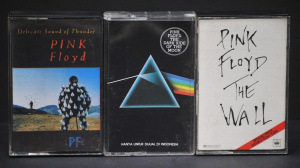 Lot 154 - 3 x Vintage Pink Floyd Cassette Tape Albums incl The Wall, Dark Side o