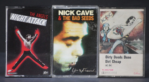 Lot 155 - 3 x Vintage Australian Rock & Roll Cassette Albums incl ACDC Dirty