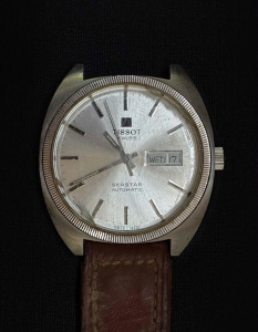 Lot 175 - Vintage Tissot Seastar Automatic watch - works, needs strap