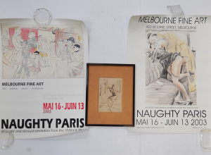 Lot 194 - Group of Erotique items inc Feodor Rojan Rojanovski (1891-1970) lithog