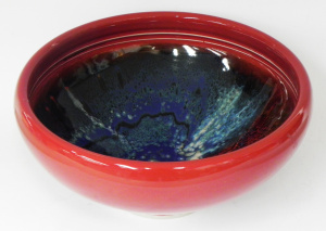 Lot 204 - Arnaud Barraud Australian Art Pottery bowl, AB impressed to collar bas