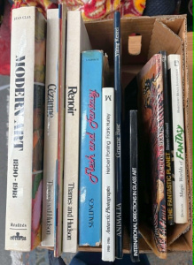 Lot 017 - Box Books - art, photography, fantasy, glass etc