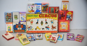 Lot 051 - Box lot of Vintage Cards & Other Games incl Boxed Fuzzy Felt Circu