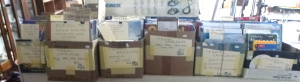 Lot 054 - 6 x Boxes of Vintage Travel Ephemera 1970s onwards