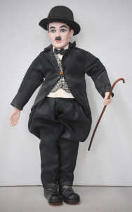 Lot 104 - Vintage Enesco Musical Charlie Chaplin Figure - Hand painted Ceramic f