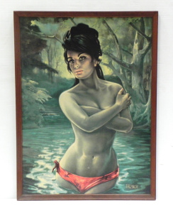 Lot 108 - Retro MCM Framed J H Lynch print - The Nymph - in period frame, slight