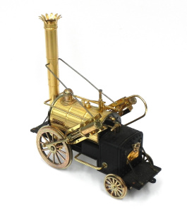 Lot 116 - Japanese novelty radio in the form of Stephenson's Rocket early locomo