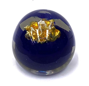 Lot 205 - Australian hand-blown Art Glass orb paperweight by Julio Santos (b 193