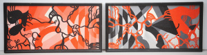 Kerri Stokes (Active c1980 -90s) Pair Small Framed Oil Paintings - Tripping 1 &a