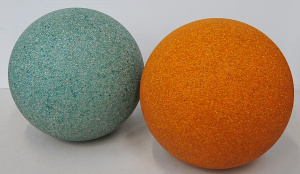Pair Mid Century 1960s Retro Large Sugar ball Pendant Light Shades - Designed b