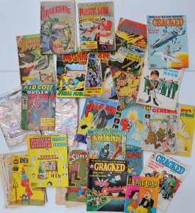 Lot 042 - Large lot of 2 boxes of vintage comics inc Popeye, The Phantom, Cracke