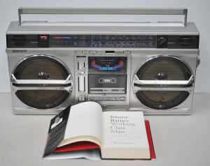 Lot 054 - SHARP GF-9000 Large Portable Boombox & Signed Jimmy Barnes Working