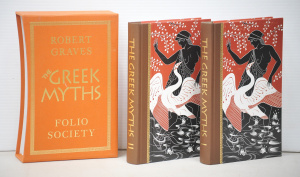 Lot 073 - 2 x volume set in slip Case - The Greek Myths Vol 1 & 2 - by Rober