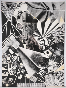 Lot 144 - Kerri Stokes (Active c1980 -90s) Unframed Photo Collage - Black &