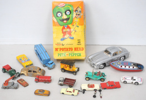 Lot 150 - Group of vintage toys inc boxed Toltoys Mr Potato Head With His Friend