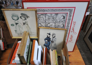Lot 078 - Box lot - Books, Framed Prints, Picture frames - Framed Kenneth Rowell