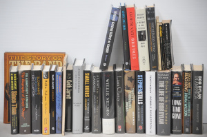 Lot 086 - Large group of books on musicians inc Eric Clapton, Bob Dylan, David C