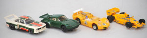 Lot 137 - 4 x Vintage Scalextric Slot Cars incl Porsche 935, F1 Lotus 99T, BMW 3