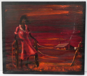 Lot 158 - G Cooper (Active c1970s) Oil Painting on Wooden Panel - The Stockmans