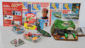 Lot 161 - Unopened Captain Scarlet Spectrum Car and group of opened Thunderbirds