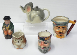 Lot 162 - Group of vintage character jugs and novelty ceramics inc Shorter &