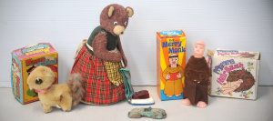 Lot 164 - Group of vintage toys inc Japanese Alps The Busy House Keeper battery