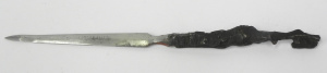 Lot 175 - Vintage letter opener made with shrapnel from the London Blitz (1940-4