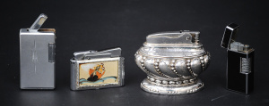 4 x Vintage Cigarette Lighters inc Ronson Crown Table lighter, Japanese KEL 700