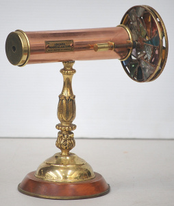 Vintage Australian Made Arcana Kaleidoscope w Dual Australian Gemstone Wheels On