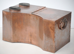 Vintage Japanese Copper Arts & Craft Sake Warmer w Handles