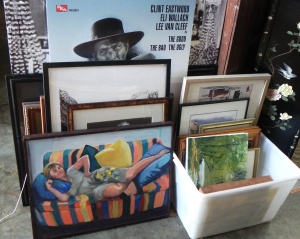 Lot 059 - Large group of framed and unframed pictures inc repro The Good, The Ba