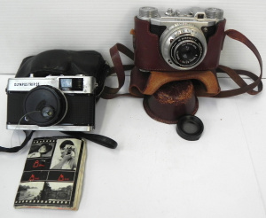 Lot 179 - 2 x vintage camera inc Altissa Altix IV w original leather case &