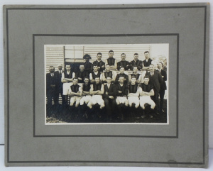 Lot 228 - Vintage Mounted B&W Photograph of an Australian Rules Football Tea