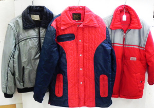Lot 013 - 3 x vintage c1980s Winter Rain Jackets - Colourful & Puffy incl Jo