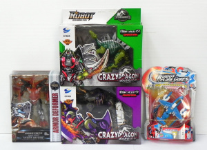 Lot 005 - 4 x boxed and carded Transformers clones inc 2 x Robot Deformation Cra
