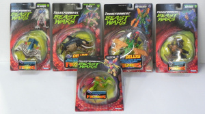 Lot 006 - 5 x vintage mint carded Transformers Beast Wars Fuzors inc Noctorro, A