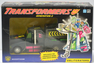 Lot 195 - Vintage Boxed Transformers Generation 2 Obliterators Action Figure - D