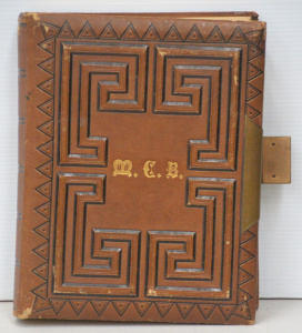 Lot 213 - Vintage tooled Leather Photograph Album with Albumen prints & phot