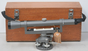 Lot 141 - 1970s boxed Geotec telescopic transit (Japan) - box 52cm W