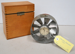 Lot 164 - 1950s boxed VEB Anemometer (Dresden) - box 19cm H