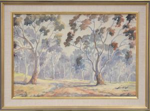 Lot 113 - Vivian J McInnes (1913 - 1982) Framed Watercolour - The Old Road, Albu