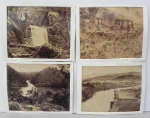 Lot 231 - 4 x vintage 19th C mounted Albumen print Photographs of Tasmanian Scen