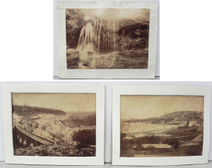 Lot 232 - 3 x vintage 19th C mounted Albumen print Photographs of NSW Scenes - G