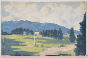 Lot 120 - Norman Beatty Cathcart (1909 - 1970) Unframed Oil Painting - The Count