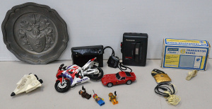 Small Box of Mixed Items incl Vintage Panasonic Walkman, Boxed Transistor radio,