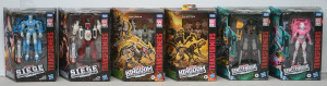 Lot 010 - 6 x as new in box Transformers figures - Cybertron Trilogy Sixgun &amp