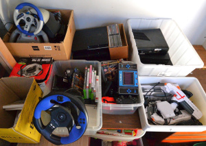 Lot 019 - 7 x Assorted Boxes of Assorted Video Games, Consoles & Accessories