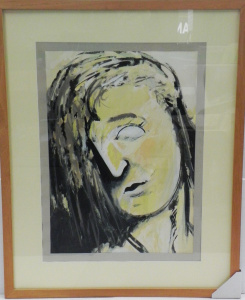 Lot 069 - George Richardson (1938 - ) Large framed oil painting 'The Immigrant'