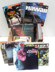 Lot 086 - Group of vintage vinyl LP and 33 records of Hawaiian music inc Bing Cr